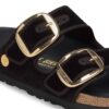 Arizona Big Buckle Paspel Nieten-Logo Textil Schwarzer Samt