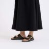 Arizona Big Buckle Textil Raffia Schwarz