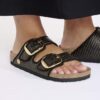 Arizona Big Buckle Textil Raffia Schwarz