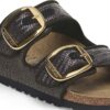 Arizona Big Buckle Textil Raffia Schwarz