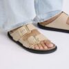 Arizona Droplet Buckle Naturleder Lack
