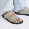 Arizona Droplet Buckle Naturleder Lack