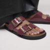Arizona Droplet Buckle Naturleder Lack