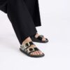 Arizona Droplet Buckle Naturleder Lack