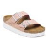 Arizona Flex Plateau Nubukleder Soft Pink