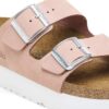 Arizona Flex Plateau Nubukleder Soft Pink