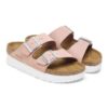 Arizona Flex Plateau Nubukleder Soft Pink
