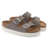 Arizona Flex Platform Nubukleder Dove Grey