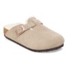 Boston Shearling Kinder-Clog aus Wildleder und Fell