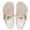 Boston Shearling Kinder-Clog aus Wildleder und Fell