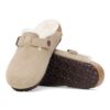Boston Shearling Kinder-Clog aus Wildleder und Fell