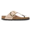 Gizeh Big Buckle Naturleder Lack