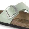 Gizeh Big Buckle Nubukleder Matcha
