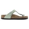 Gizeh Soft Footbed Nubukleder Matcha