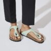 Gizeh Soft Footbed Nubukleder Matcha