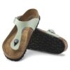 Gizeh Soft Footbed Nubukleder Matcha