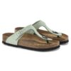 Gizeh Soft Footbed Nubukleder Matcha