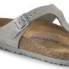 Gizeh Soft Footbed Nubukleder Taubengrau