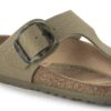 Gizeh Vegan Big Buckle Textil Faded Khaki