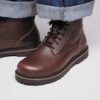 Highwood Lace Mid Herren Leder Schokoladenbraun