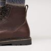 Highwood Lace Mid Herren Leder Schokoladenbraun