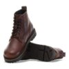 Highwood Lace Mid Herren Leder Schokoladenbraun