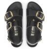 Milano Big Buckle Naturleder Lack