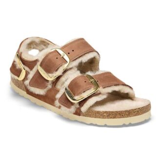 Milano Big Buckle Shearling Naturleder geölt