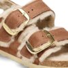 Milano Big Buckle Shearling Naturleder geölt