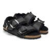 Milano Big Buckle Shearling Naturleder geölt