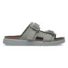 Shinjuku 2-Riemen-Sandale aus Naturleder und Textil