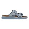 Shinjuku 2-Riemen-Sandale aus Naturleder und Textil