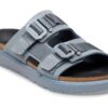 Shinjuku 2-Riemen-Sandale aus Naturleder und Textil