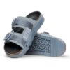 Shinjuku 2-Riemen-Sandale aus Naturleder und Textil
