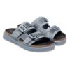 Shinjuku 2-Riemen-Sandale aus Naturleder und Textil