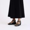 Soley Ring-Buckle Leder Schwarz